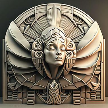 3D model art deco (STL)